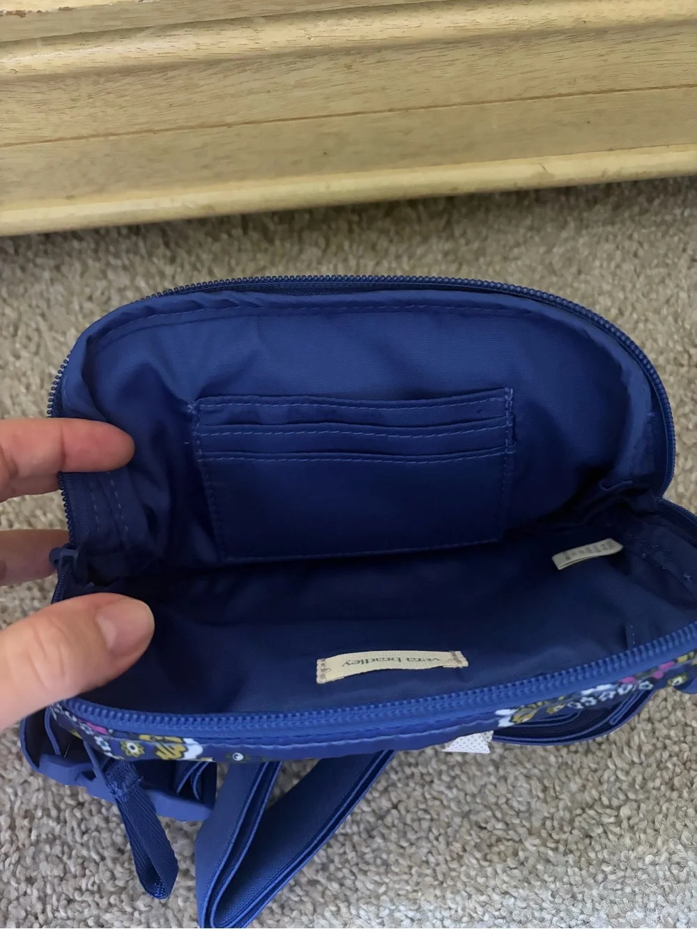 Vera Bradley Royal Blue Floral Shoulder Bag
